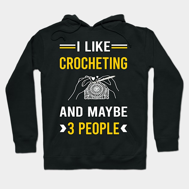 3 People Crocheting Crochet Hoodie by Bourguignon Aror